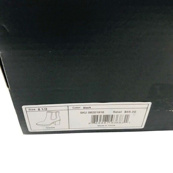 New! Faux Leather Chunky Block Heel Lug Sole Platform Veda Hiker Moto Boots - Picture 9 of 9